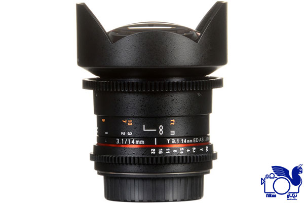 مشخصات لنز سامیانگ Samyang 14mm T3.1 VDSLR MK2 For Canon برای دوربین کانن