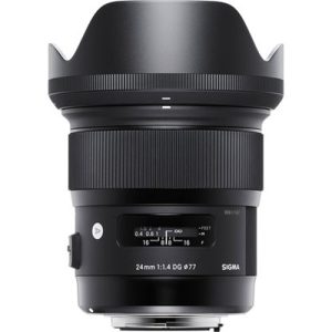 اطلاعات لنز دوربین سیگما Sigma 24mm F1.4 DG HSM For Sony مانت سونی